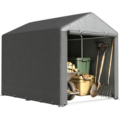 ARRIGONI Abri De Jardin Tente De Stockage Portable Abri De Vélo Garage Pour Extérieur Avec Cadre En Acier Galvanisé Grande Porte - Publicité ARRIGONI Abri De Jardin Tente De Stockage Portable Abri De Vélo Garage Pour Extérieur Avec Cadre En Acier Galvanisé Grande Porte - Publicité