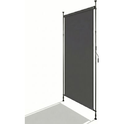 SANS MARQUE Store Extérieur Vertical À Fixation Par Serrage, Rétractable, Montage Sans Perçage, Brise-vue Et Protection Vent Pour Balcon Et Terrasse, Résistant Aux Intempéries, Anthracite, Avec Manivelle, 120 X 2 - Publicité SANS MARQUE Store Extérieur Vertical À Fixation Par Serrage, Rétractable, Montage Sans Perçage, Brise-vue Et Protection Vent Pour Balcon Et Terrasse, Résistant Aux Intempéries, Anthracite, Avec Manivelle, 120 X 2 - Publicité