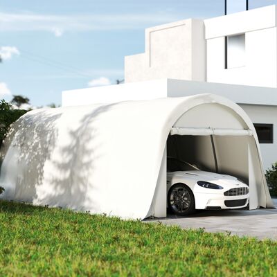 PZCC Auvent De Garage Extérieur, Protection Uv50+, Structure Galvanisée, 3,6 X 7,2 M, Couleur Crème - Publicité PZCC Auvent De Garage Extérieur, Protection Uv50+, Structure Galvanisée, 3,6 X 7,2 M, Couleur Crème - Publicité