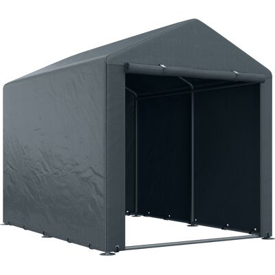 DEVOKO Tente De Rangement Garage 1,6 X 2,18 X 1,72 M Anti-uv Porte Zippée Revêtement Aluminium Hydrofuge Pour Outils Jardin - Publicité DEVOKO Tente De Rangement Garage 1,6 X 2,18 X 1,72 M Anti-uv Porte Zippée Revêtement Aluminium Hydrofuge Pour Outils Jardin - Publicité