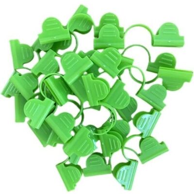 ABYSSE Facile À Utiliser, Cadre En Arc, Double Tête, Clip En Plastique Pour Fixation De Film De Serre (50 Pièces De 7 Mm) - Publicité ABYSSE Facile À Utiliser, Cadre En Arc, Double Tête, Clip En Plastique Pour Fixation De Film De Serre (50 Pièces De 7 Mm) - Publicité
