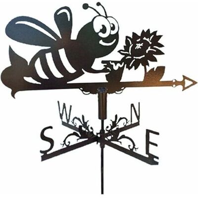 SCORPIO Girouette En Métal Fer Vitesse Du Vent Jardin Extérieur Support Temps Vitesse Du Vent - Abeille - Publicité SCORPIO Girouette En Métal Fer Vitesse Du Vent Jardin Extérieur Support Temps Vitesse Du Vent - Abeille - Publicité