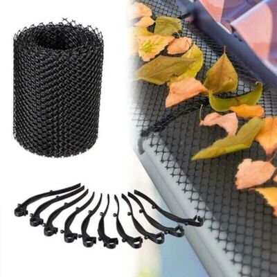 SCORPIO Grillage Protege Gouttiere 6 M X 15 Cm Grillage De Protection Pour Chéneaux Avec Clips De Fixation Protection Pour Gouttière 1stk - Publicité SCORPIO Grillage Protege Gouttiere 6 M X 15 Cm Grillage De Protection Pour Chéneaux Avec Clips De Fixation Protection Pour Gouttière 1stk - Publicité