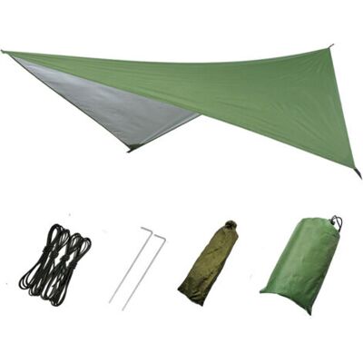 ABYSSE Auvent De Tente Multifonctionnel Imperméable Et Résistant Au Soleil Pour Le Camping Et La Plage, Vert Argenté, 230 X 210 Cm - Publicité ABYSSE Auvent De Tente Multifonctionnel Imperméable Et Résistant Au Soleil Pour Le Camping Et La Plage, Vert Argenté, 230 X 210 Cm - Publicité