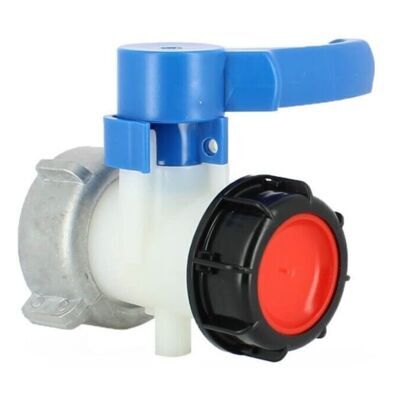 ABYSSE Vanne Cuve - Écrou S75x6 Et Sortie S60x6 - Compatible Schütz - Rwraccord Et Autre Accessoire Pour Cuve De Récupération D'Eau..debuns - Publicité ABYSSE Vanne Cuve - Écrou S75x6 Et Sortie S60x6 - Compatible Schütz - Rwraccord Et Autre Accessoire Pour Cuve De Récupération D'Eau..debuns - Publicité