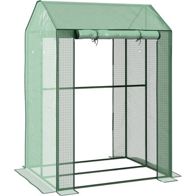 ACKERMAN Serre/châssis Froid, Résistant Aux Intempéries, Porte Enroulable, 100 Cm X 80 Cm X 150 Cm, Vert - Publicité ACKERMAN Serre/châssis Froid, Résistant Aux Intempéries, Porte Enroulable, 100 Cm X 80 Cm X 150 Cm, Vert - Publicité