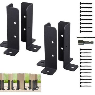 Bunthaus 4 Pcs Support De Poteaux De Clôture, Support Poteau A Visser, Manchon De Sol, Base De Poteau De Terrasse Réglables, Supports De Poteau Bois Fixation Pour Pergola - Publicité Bunthaus 4 Pcs Support De Poteaux De Clôture, Support Poteau A Visser, Manchon De Sol, Base De Poteau De Terrasse Réglables, Supports De Poteau Bois Fixation Pour Pergola - Publicité
