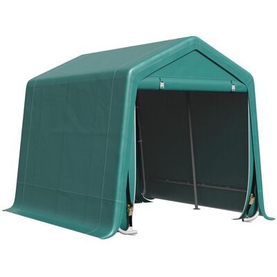 OEM Garage Moto Per Esterno 2,4x2 M, Tenda Garage Per Attrezzi À Métalo Et Tessuto Pe, Pour Moto Et Biciclette, Vert - Publicité OEM Garage Moto Per Esterno 2,4x2 M, Tenda Garage Per Attrezzi À Métalo Et Tessuto Pe, Pour Moto Et Biciclette, Vert - Publicité