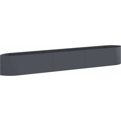 Vidaxl Jardin Surélevé Anthracite 300 X 40 X 40 Cm Acier - Publicité Vidaxl Jardin Surélevé Anthracite 300 X 40 X 40 Cm Acier - Publicité