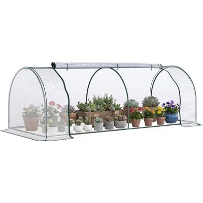 OEM Serre De Jardin, Serre Forcée Avec Porte, Couche Chaude, Maison Pour Plantes, Culture De Plantes, Acier, Plastique, 250 X 100 X 80 Cm, Vert - Publicité OEM Serre De Jardin, Serre Forcée Avec Porte, Couche Chaude, Maison Pour Plantes, Culture De Plantes, Acier, Plastique, 250 X 100 X 80 Cm, Vert - Publicité