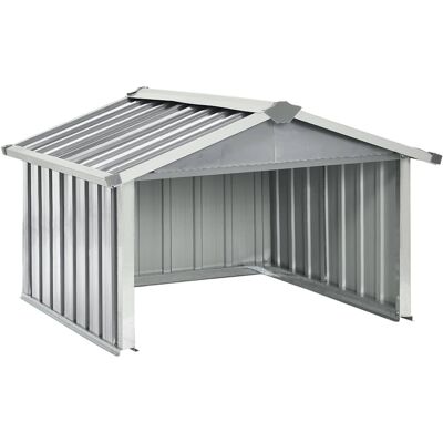 DESIGN IN Abri Pour Robot De Jardin 92x97x63 Cm Acier Galvanisé Gris - Publicité DESIGN IN Abri Pour Robot De Jardin 92x97x63 Cm Acier Galvanisé Gris - Publicité