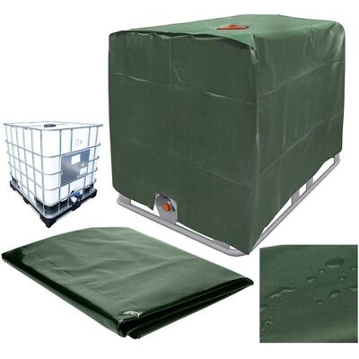 MOXIE Bâche De Réservoir D'Eau, Bâche Couverture Réservoir Ibc Pour Cuve 1000l, Capôt De Protection Container Citerne Eau, Anti-poussière Anti-uv Anti-pluie, 120x100x116cm (vert) - Publicité MOXIE Bâche De Réservoir D'Eau, Bâche Couverture Réservoir Ibc Pour Cuve 1000l, Capôt De Protection Container Citerne Eau, Anti-poussière Anti-uv Anti-pluie, 120x100x116cm (vert) - Publicité