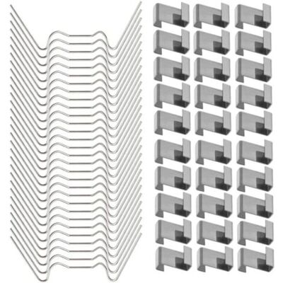 ABYSSE 120 Pcs Clips De Fixation Pour Vitre De Verre À Effet De Serre En Acier Inoxydable (avec 60 Clips De Fil W Pour Vitrage En Serre Et 60 Clips De Chevauchement En Z Pour Vitrage De Serre) - Publicité ABYSSE 120 Pcs Clips De Fixation Pour Vitre De Verre À Effet De Serre En Acier Inoxydable (avec 60 Clips De Fil W Pour Vitrage En Serre Et 60 Clips De Chevauchement En Z Pour Vitrage De Serre) - Publicité