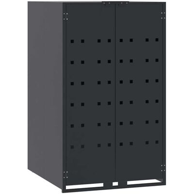 DESIGN IN Rangement Pour Poubelle À Roulettes Pour Poubelle Simple Anthracite 69 X 79 X 117 Cm Acier - Publicité DESIGN IN Rangement Pour Poubelle À Roulettes Pour Poubelle Simple Anthracite 69 X 79 X 117 Cm Acier - Publicité