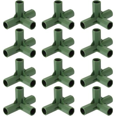 OEM Lot De 12 Connecteurs De Cadre De Serre De 16 Mm Pour Raccord De Tuyau, Connecteurs De Cadre À 4 Voies Pour Treillis, Crème Solaire, Abri De Jardin, Piquets De Plantes Et Cadres De Serre - Publicité OEM Lot De 12 Connecteurs De Cadre De Serre De 16 Mm Pour Raccord De Tuyau, Connecteurs De Cadre À 4 Voies Pour Treillis, Crème Solaire, Abri De Jardin, Piquets De Plantes Et Cadres De Serre - Publicité