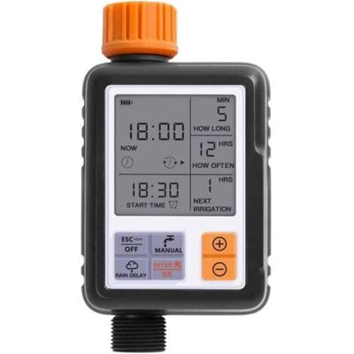 ABYSSE Minuterie D'Arrosage Automatique Électronique À Écran Lcd, Contrôleur D'Arrosage Automatique Pour Jardin Extérieur - Publicité ABYSSE Minuterie D'Arrosage Automatique Électronique À Écran Lcd, Contrôleur D'Arrosage Automatique Pour Jardin Extérieur - Publicité