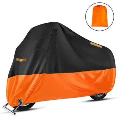 URSUS Housse De Protection Impermeable Pour Moto Scooter Couverture Extérieur 210d Résistant Aux Déjections D'Oiseaux, À La Poussière/ Neige/ Pluie, Au Vent, , Xxl 245x105x125cm Noir+orange - Publicité URSUS Housse De Protection Impermeable Pour Moto Scooter Couverture Extérieur 210d Résistant Aux Déjections D'Oiseaux, À La Poussière/ Neige/ Pluie, Au Vent, , Xxl 245x105x125cm Noir+orange - Publicité