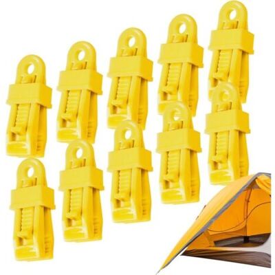 ABYSSE Clips De Bâche Robustes Avec Crochets À Dents Antidérapants Clips De Fixation Pour Tissu D'Ombrage Extérieur, Camping, Pique-nique, Camion, Bateau, Couvertures, Serres, Abris - Publicité ABYSSE Clips De Bâche Robustes Avec Crochets À Dents Antidérapants Clips De Fixation Pour Tissu D'Ombrage Extérieur, Camping, Pique-nique, Camion, Bateau, Couvertures, Serres, Abris - Publicité