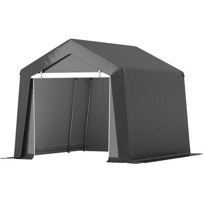 YUDO Abri Voiture Tente 3x3 M Étanche Garage Pliable Avec Porte Enroulable Fenêtre Aération Bords Renforcés Gris Foncé - Publicité YUDO Abri Voiture Tente 3x3 M Étanche Garage Pliable Avec Porte Enroulable Fenêtre Aération Bords Renforcés Gris Foncé - Publicité