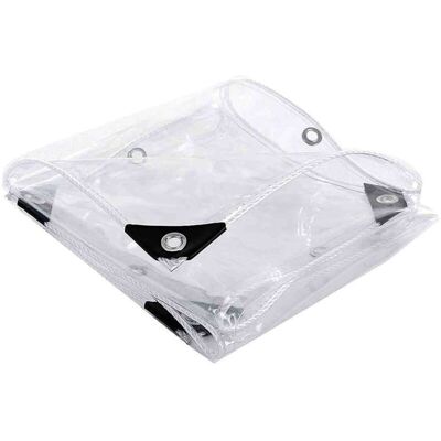 Melissa Bâche Protection Pvc Transparent 3x1,8m Pour Meubles Jardin, Résistante Froid, Pluie, Gel - Publicité Melissa Bâche Protection Pvc Transparent 3x1,8m Pour Meubles Jardin, Résistante Froid, Pluie, Gel - Publicité