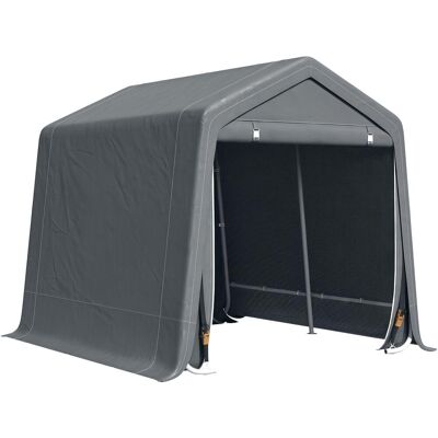 OEM Garage Tendone Pour Auto, Moto Et Attrezzi En Métalo Et Tessuto Pe, 280x240x240cm, Gris - Publicité OEM Garage Tendone Pour Auto, Moto Et Attrezzi En Métalo Et Tessuto Pe, 280x240x240cm, Gris - Publicité