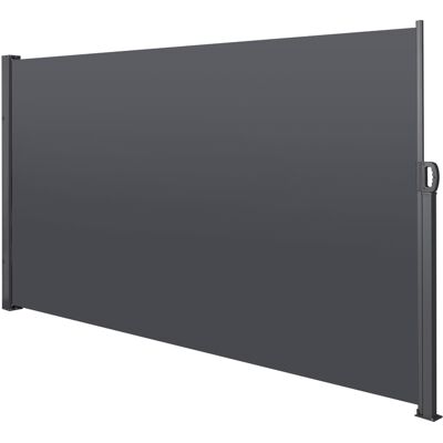 ACKERMAN Marquise Latérale Rétractable Pour Balcon, Jardin Et Terrasse, Brise-vue, Protection Contre Le Vent, Imperméable, Protection Solaire, 160 X 300 Cm, Gris - Publicité ACKERMAN Marquise Latérale Rétractable Pour Balcon, Jardin Et Terrasse, Brise-vue, Protection Contre Le Vent, Imperméable, Protection Solaire, 160 X 300 Cm, Gris - Publicité