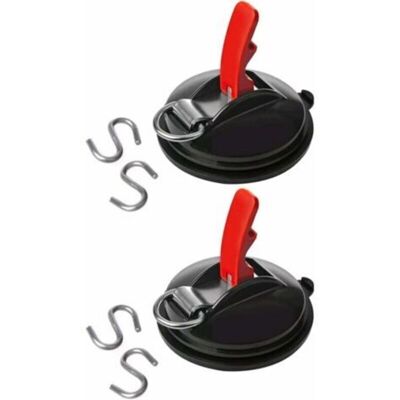 ABYSSE 2 Pcs Ventouse Avec 4pcs Crochets En S,multifonctionnel Ventouse Camping Crochet D'Aspiration Extra Fort Fixation Support Ventouse Support Ventouse Pour Voiture Camping Camping-car Tendeur - Publicité ABYSSE 2 Pcs Ventouse Avec 4pcs Crochets En S,multifonctionnel Ventouse Camping Crochet D'Aspiration Extra Fort Fixation Support Ventouse Support Ventouse Pour Voiture Camping Camping-car Tendeur - Publicité