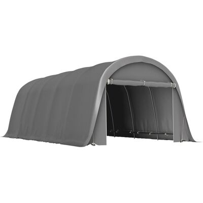OEM Carport Tente De Garage 3,6 X 7,2 M Abri Voiture Extérieur Tente De Stockage Avec Parois Latérales Amovibles, Gris Foncé - Publicité OEM Carport Tente De Garage 3,6 X 7,2 M Abri Voiture Extérieur Tente De Stockage Avec Parois Latérales Amovibles, Gris Foncé - Publicité