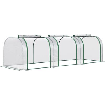 ACKERMAN Serre En Aluminium, Serre Chaude Avec Porte, Châssis Froid, Serre Pour Plantes, Culture De Plantes, Acier Transparent, 295 X 100 X 80 Cm - Publicité ACKERMAN Serre En Aluminium, Serre Chaude Avec Porte, Châssis Froid, Serre Pour Plantes, Culture De Plantes, Acier Transparent, 295 X 100 X 80 Cm - Publicité