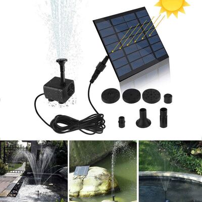 Melissa Mini Pompe À Fontaine Solaire - Kit Panneau Solaire 7v 1.2w - Submersible Sans Balais - Circulation D'Eau Pour Jardin Et Étangs - Publicité Melissa Mini Pompe À Fontaine Solaire - Kit Panneau Solaire 7v 1.2w - Submersible Sans Balais - Circulation D'Eau Pour Jardin Et Étangs - Publicité