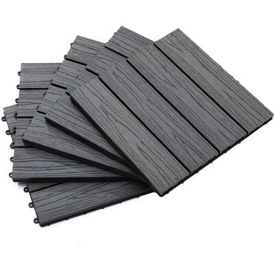 OEM Dalles Terrasse - Caillebotis - Lot De 11 Pcs, Surface Max. 1 M² - Emboîtables, Installation Très Simple, Dim. 30 X 30 Cm - Publicité OEM Dalles Terrasse - Caillebotis - Lot De 11 Pcs, Surface Max. 1 M² - Emboîtables, Installation Très Simple, Dim. 30 X 30 Cm - Publicité