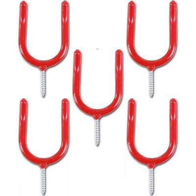 Vision Crochet De Rangement Robuste Pour Outils De Garage, Vis Pour Atelier/jardin/abri De Jardin/porte-pelle De Garage, Couleur Rouge (lot De 5) - Publicité Vision Crochet De Rangement Robuste Pour Outils De Garage, Vis Pour Atelier/jardin/abri De Jardin/porte-pelle De Garage, Couleur Rouge (lot De 5) - Publicité
