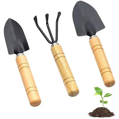 Vision Ce Mini-ensemble D'Outils De Jardin En 3 Pièces Comprend Une Pelle, Un Râteau Et Une Bêche Pour Planter Et Entretenir Les Plantes, Et Est Parfait Pour Les Plantes En Pot Et D'Intérieur. Publicité Vision Ce Mini-ensemble D'Outils De Jardin En 3 Pièces Comprend Une Pelle, Un Râteau Et Une Bêche Pour Planter Et Entretenir Les Plantes, Et Est Parfait Pour Les Plantes En Pot Et D'Intérieur. Publicité