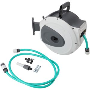 Gistuch - Dévidoir Mural Automatique 20m. Enrouleur Avec Tuyau D’arrosage. Raccord Et Lance Fournis - Publicité Gistuch - Dévidoir Mural Automatique 20m. Enrouleur Avec Tuyau D’arrosage. Raccord Et Lance Fournis - Publicité