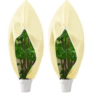 AMRINUGL Voile D'Hivernage Pour Plantes Extérieur 120x180 Cm, 2 Pcs Housses De Protection Contre Le Gel, Couverture Végétale Protection Pour Plantes, Toile Hivernage Plante Réutilisable Avec Cordon De Serrage - Publicité AMRINUGL Voile D'Hivernage Pour Plantes Extérieur 120x180 Cm, 2 Pcs Housses De Protection Contre Le Gel, Couverture Végétale Protection Pour Plantes, Toile Hivernage Plante Réutilisable Avec Cordon De Serrage - Publicité