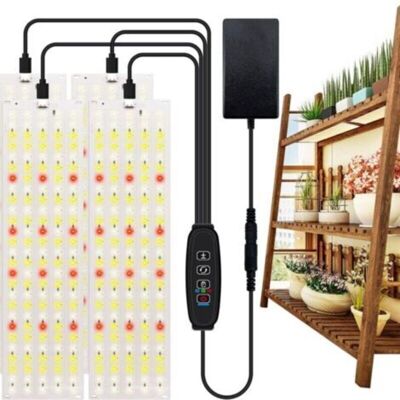 URSUS Ensemble De 4 Lampes De Croissance Led D'Intérieur Avec Minuterie 3/9/12 Heures, 10 Niveaux De Luminosité, Pour Semis, Plantes Succulentes Et Plantes À Fleurs (540 Led) - Publicité URSUS Ensemble De 4 Lampes De Croissance Led D'Intérieur Avec Minuterie 3/9/12 Heures, 10 Niveaux De Luminosité, Pour Semis, Plantes Succulentes Et Plantes À Fleurs (540 Led) - Publicité
