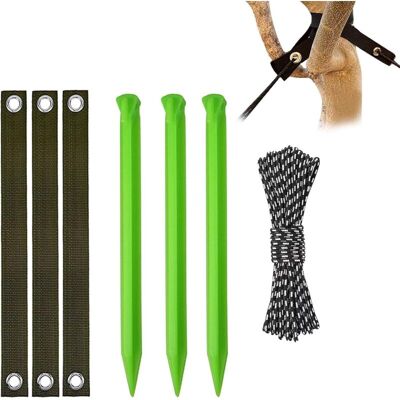 MOXIE Kit De Piquet D'Arbre Bâtons De Plantes Support Accessoires De Jardinage Ancres De Support Pour Plantes De Jardin Ancrage De Piquet D'Arbre Pour, Vert - Publicité MOXIE Kit De Piquet D'Arbre Bâtons De Plantes Support Accessoires De Jardinage Ancres De Support Pour Plantes De Jardin Ancrage De Piquet D'Arbre Pour, Vert - Publicité