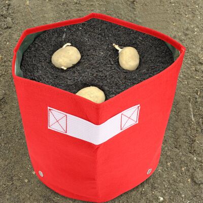 MCKENSA Sac De Culture Rouge De 7 Gallons Pour Plantes De Jardin, Pot De Fleurs Pour Légumes, Jardinière À Faire Soi-même Pour Pommes De Terre - Publicité MCKENSA Sac De Culture Rouge De 7 Gallons Pour Plantes De Jardin, Pot De Fleurs Pour Légumes, Jardinière À Faire Soi-même Pour Pommes De Terre - Publicité