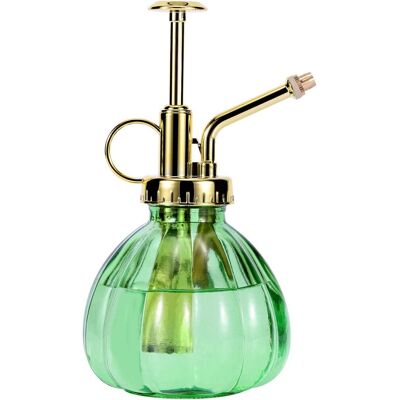 GRASSLIN 1 Bouteille Pulvérisateur Verre Vert, Pompe Dorée, 200ml, Pour Plantes Intérieur Extérieur - Publicité GRASSLIN 1 Bouteille Pulvérisateur Verre Vert, Pompe Dorée, 200ml, Pour Plantes Intérieur Extérieur - Publicité