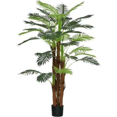 Generic Palmier Artificiel H.1,6 M Arbre Artificiel Tronc Branches Lichen Feuilles Grand Réalisme Pot Inclus - Publicité Generic Palmier Artificiel H.1,6 M Arbre Artificiel Tronc Branches Lichen Feuilles Grand Réalisme Pot Inclus - Publicité