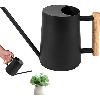SANS MARQUE 1l Pot D'Arrosage À Long Bec Avec Poignée Bois, Arrosoir Acier Inoxydable Petit, Arrosoir Plante Jardin D'Extérieur Pour Plantes En Pot D'Intérieur, Orchidées, Fleurs, D'Herbes, Plantes Grasses Noir - Publicité SANS MARQUE 1l Pot D'Arrosage À Long Bec Avec Poignée Bois, Arrosoir Acier Inoxydable Petit, Arrosoir Plante Jardin D'Extérieur Pour Plantes En Pot D'Intérieur, Orchidées, Fleurs, D'Herbes, Plantes Grasses Noir - Publicité