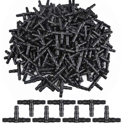 PELTOR 300 Pcs 3 Way Tee Connecteurs Trois Vers Barbelé Dripper D'Arrosage Connecteur T Connecteur Adaptateur Tube Raccord De Tuyau D'Arrosage Arroseur Cannelé Tuyau D'Égouttement Système 4/7 Mm - Publicité PELTOR 300 Pcs 3 Way Tee Connecteurs Trois Vers Barbelé Dripper D'Arrosage Connecteur T Connecteur Adaptateur Tube Raccord De Tuyau D'Arrosage Arroseur Cannelé Tuyau D'Égouttement Système 4/7 Mm - Publicité