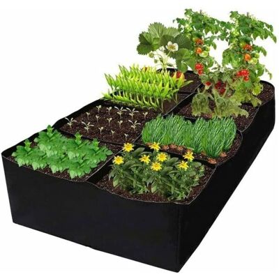OEM Ineasicer Sacs À Plantes 486l Non Tissé Blackline, 8 Plaids Sac De Culture Pot Geotextile, Tissu Pots Fleur Sac Jardin Pour Tomates, Poivrons, Carottes, Vegetaux, Bulbes, Pommes De Terre, Pla-crezuo - Publicité OEM Ineasicer Sacs À Plantes 486l Non Tissé Blackline, 8 Plaids Sac De Culture Pot Geotextile, Tissu Pots Fleur Sac Jardin Pour Tomates, Poivrons, Carottes, Vegetaux, Bulbes, Pommes De Terre, Pla-crezuo - Publicité
