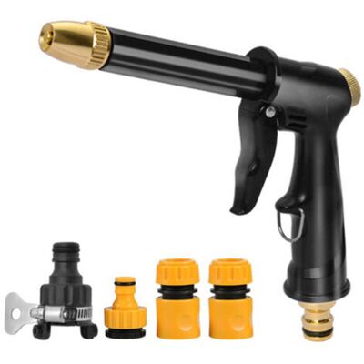 SANS MARQUE Pistolet À Eau Haute Pression Avec Buse Haute Pression, Utilisé Pour L'Arrosage Des Plantes, Le Nettoyage Et Le Lavage Des Voitures, Pistolet À Eau Long + 4 Connecteurs (tuyau D'Eau Non Incl - Publicité SANS MARQUE Pistolet À Eau Haute Pression Avec Buse Haute Pression, Utilisé Pour L'Arrosage Des Plantes, Le Nettoyage Et Le Lavage Des Voitures, Pistolet À Eau Long + 4 Connecteurs (tuyau D'Eau Non Incl - Publicité
