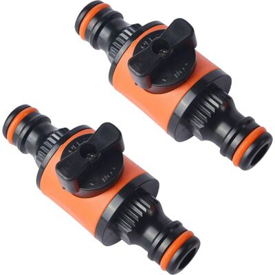 Vision Lot De 2 Raccords Et Raccords De Tuyau À Dégagement Rapide, Connecteur D'Arrêt En Ligne Pour Tuyau D'Arrosage, Valve À Tétine, Vanne D'Arrêt Pour Tuyau D'Arrosage - Publicité Vision Lot De 2 Raccords Et Raccords De Tuyau À Dégagement Rapide, Connecteur D'Arrêt En Ligne Pour Tuyau D'Arrosage, Valve À Tétine, Vanne D'Arrêt Pour Tuyau D'Arrosage - Publicité