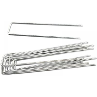 FOGSHIELD 10pcs 10cm Support De Paillis Pour Tuyau D'Irrigation Goutte À Goutte En Forme De U, En Tissu Résistant À L'Herbe - Publicité FOGSHIELD 10pcs 10cm Support De Paillis Pour Tuyau D'Irrigation Goutte À Goutte En Forme De U, En Tissu Résistant À L'Herbe - Publicité