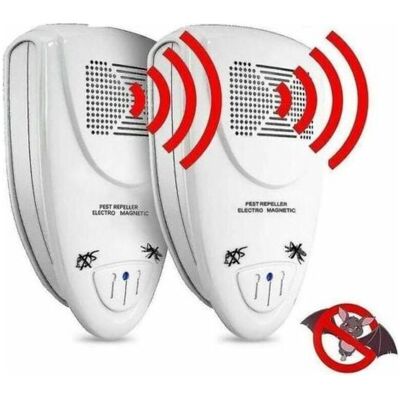 OEM Lot De 2 Répulsifs À Ultrasons Pour Chauves-souris – Débarrassez-vous Des Chauves-souris En 72 Heures Eu Plug - Publicité OEM Lot De 2 Répulsifs À Ultrasons Pour Chauves-souris – Débarrassez-vous Des Chauves-souris En 72 Heures Eu Plug - Publicité