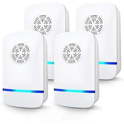 STAKMANN Répulsif Ultrasons 4 Pack Anti Souris Moustiques Cafards Araignées Électrique Portable Prise Intérieur - Publicité STAKMANN Répulsif Ultrasons 4 Pack Anti Souris Moustiques Cafards Araignées Électrique Portable Prise Intérieur - Publicité