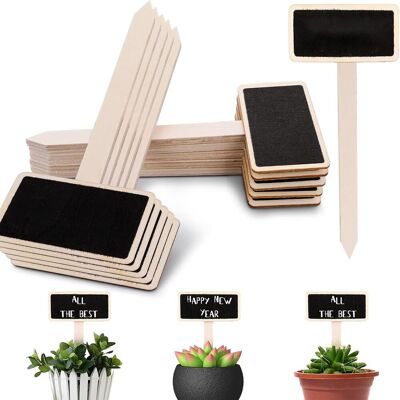 OEM 30 Étiquettes En Bois Noir Pour Plantes, Marqueurs De Tableau Noir De Jardin De Type T, Piquets De Jardin En Bois Pour Graines De Légumes, Arbres, Herbes, Fleurs De Jardin Rectangulaires - Publicité OEM 30 Étiquettes En Bois Noir Pour Plantes, Marqueurs De Tableau Noir De Jardin De Type T, Piquets De Jardin En Bois Pour Graines De Légumes, Arbres, Herbes, Fleurs De Jardin Rectangulaires - Publicité