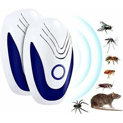 Bunthaus (bleu Foncé) Répulsif Antiparasitaire À Ultrasons, Paquet De 2 Répulsifs Pour Souris, Sans Danger Pour Les Humains, Répulsif Contre Les Insectes, Répulsif Pour Souris, Cafards, Fourmis, Moust - Publicité Bunthaus (bleu Foncé) Répulsif Antiparasitaire À Ultrasons, Paquet De 2 Répulsifs Pour Souris, Sans Danger Pour Les Humains, Répulsif Contre Les Insectes, Répulsif Pour Souris, Cafards, Fourmis, Moust - Publicité